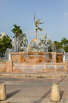 RaÃÂ­ces Fountain in Old San Juan photo